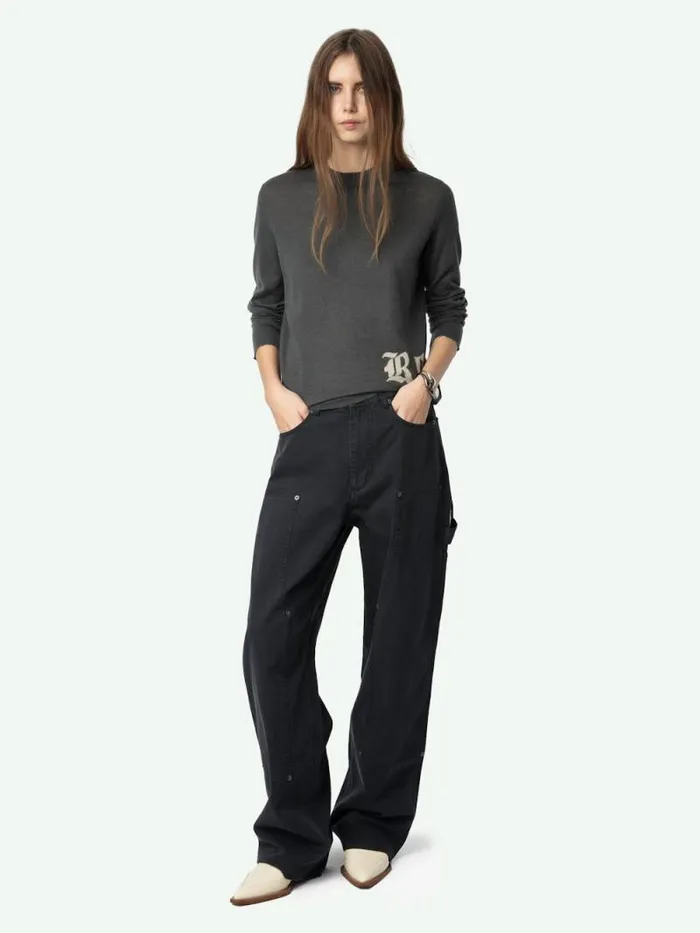 Women Zadig and Voltaire Sweaters and Cardigans Ivy Cashmere Sweater Anthracite