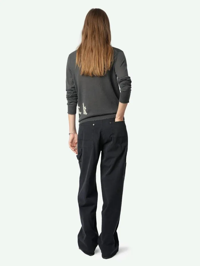 Women Zadig and Voltaire Sweaters and Cardigans Ivy Cashmere Sweater Anthracite Women Zadig and Voltaire Sweaters and Cardigans Ivy Cashmere Sweater Anthracite