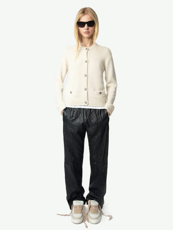 Women Zadig and Voltaire Sweaters and Cardigans Marcya Cashmere Cardigan Ecru