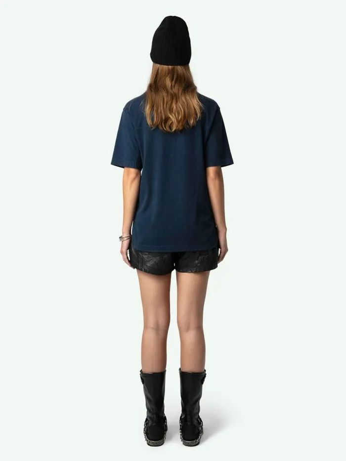 Women Zadig and Voltaire TShirts Bow Voltaire Tshirt Denim