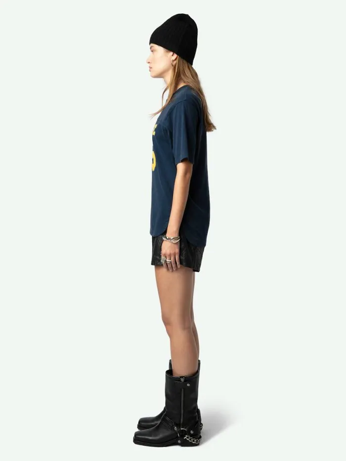Women Zadig and Voltaire TShirts Bow Voltaire Tshirt Denim