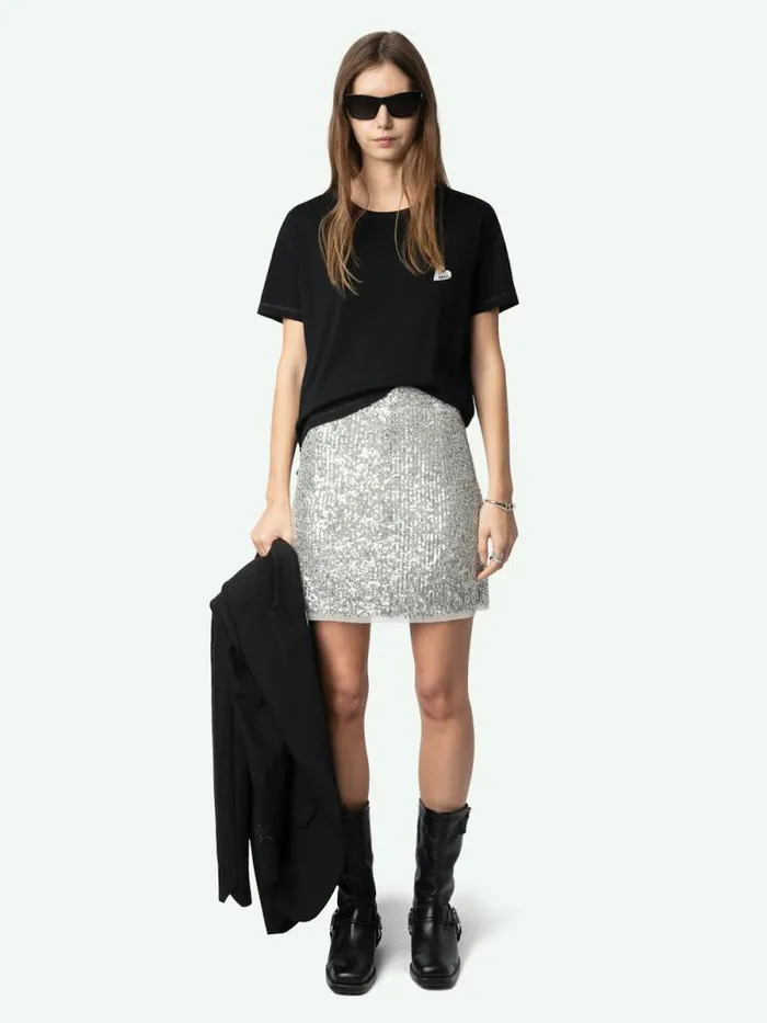 Women Zadig and Voltaire TShirts Marta Tshirt Black