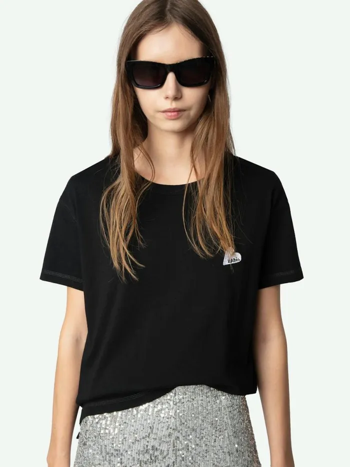 Women Zadig and Voltaire TShirts Marta Tshirt Black