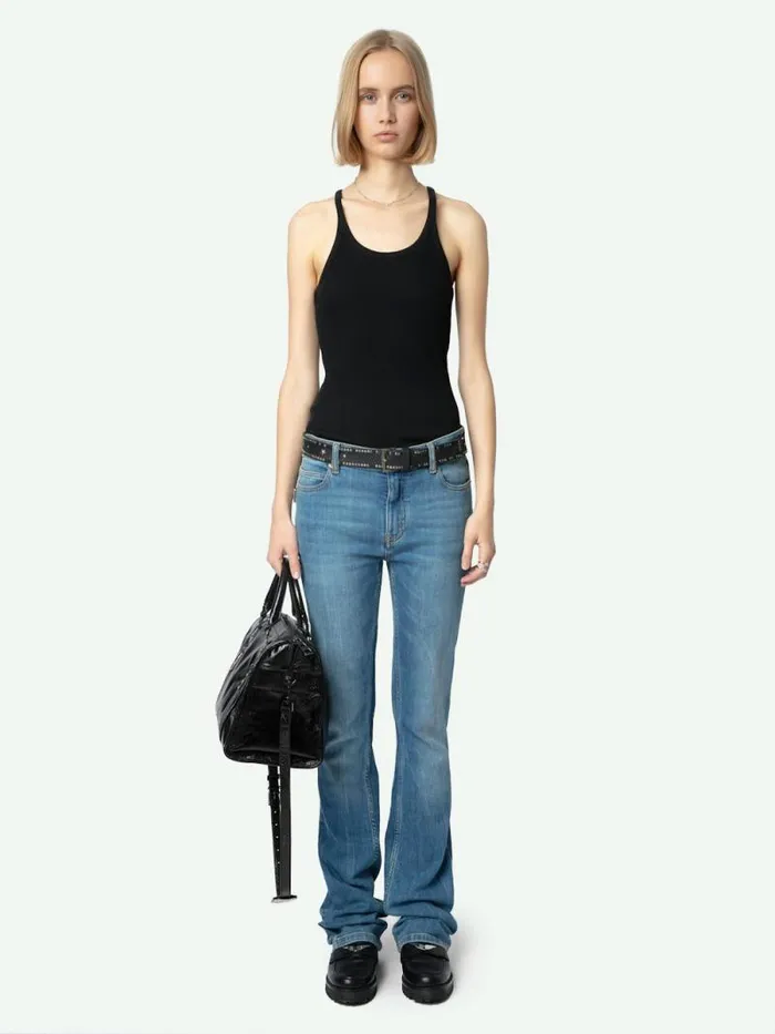 Women Zadig and Voltaire Tops and Shirts Alba Tank Top Black