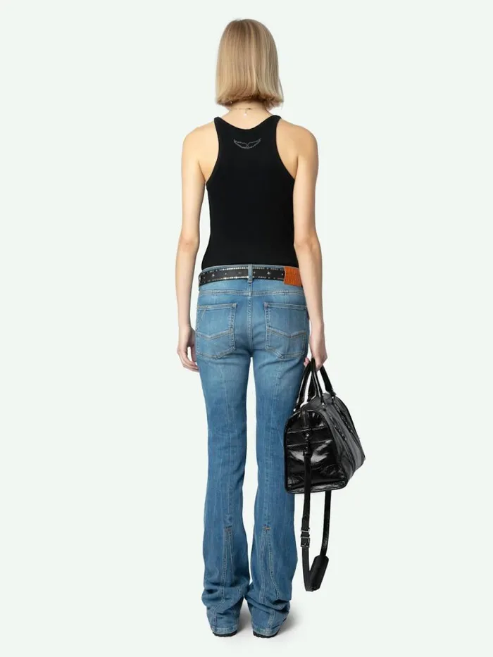 Women Zadig and Voltaire Tops and Shirts Alba Tank Top Black Women Zadig and Voltaire Tops and Shirts Alba Tank Top Black