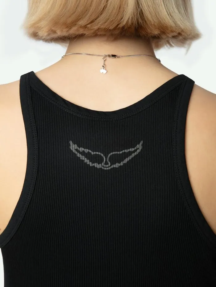 Women Zadig and Voltaire Tops and Shirts Alba Tank Top Black Women Zadig and Voltaire Tops and Shirts Alba Tank Top Black