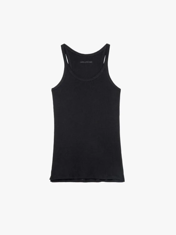 Women Zadig and Voltaire Tops and Shirts Alba Tank Top Black Women Zadig and Voltaire Tops and Shirts Alba Tank Top Black