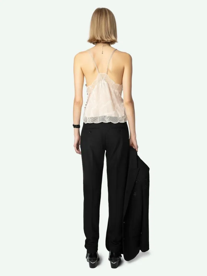 Women Zadig and Voltaire Tops and Shirts Cabri Silk Camisole Sweet Women Zadig and Voltaire Tops and Shirts Cabri Silk Camisole Sweet