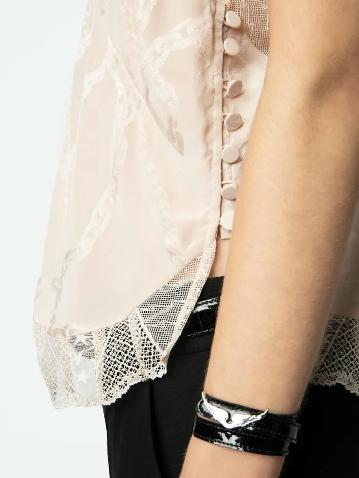 Women Zadig and Voltaire Tops and Shirts Cabri Silk Camisole Sweet Women Zadig and Voltaire Tops and Shirts Cabri Silk Camisole Sweet