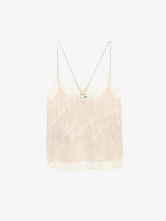 Women Zadig and Voltaire Tops and Shirts Cabri Silk Camisole Sweet Women Zadig and Voltaire Tops and Shirts Cabri Silk Camisole Sweet