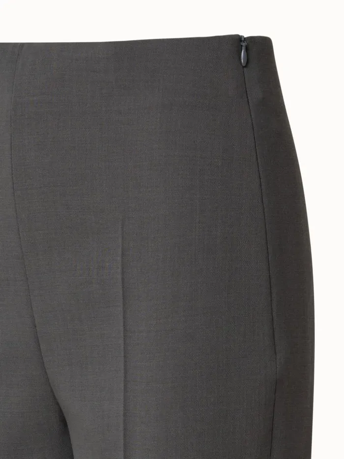 Wool DoubleFace Bootcut Pants Moss Women Akris Pants