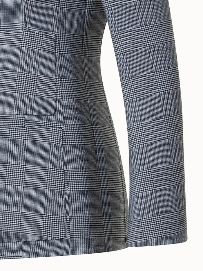 Wool DoubleFace Jacket Blackecru Women Akris Jackets