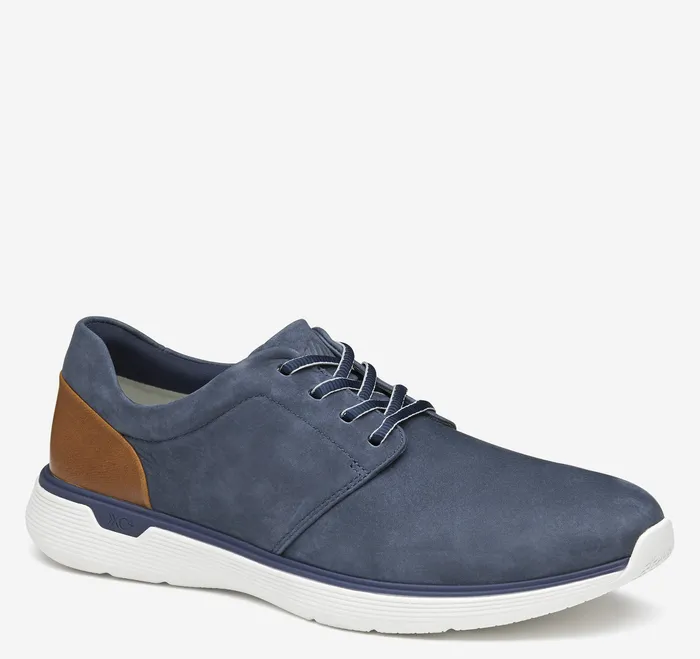 XC4 Prentiss 2 Plain Toe Navy Waterproof Tumbled Nubuck Shoes Johnston and Murphy Men