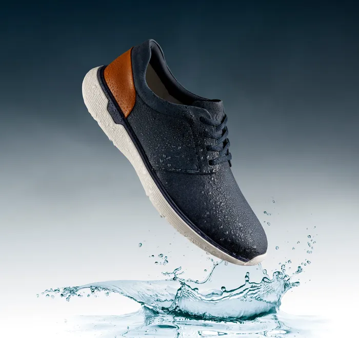 XC4 Prentiss 2 Plain Toe Navy Waterproof Tumbled Nubuck Shoes Johnston and Murphy Men