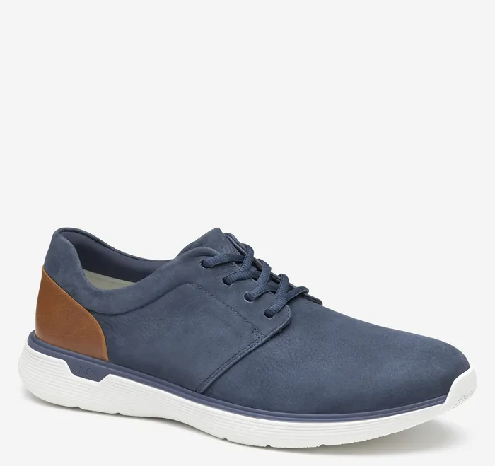 XC4 Prentiss 2 Plain Toe Navy Waterproof Tumbled Nubuck Shoes Johnston and Murphy Men